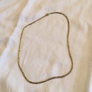 Short gold plated necklace
